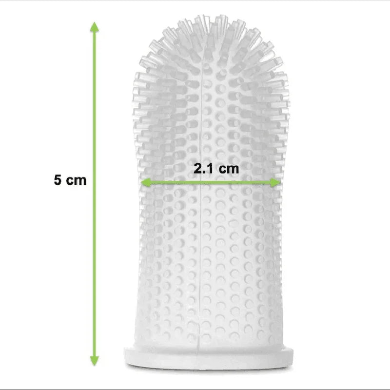 360° Silicone Pet Finger Toothbrush for Dogs and Cats