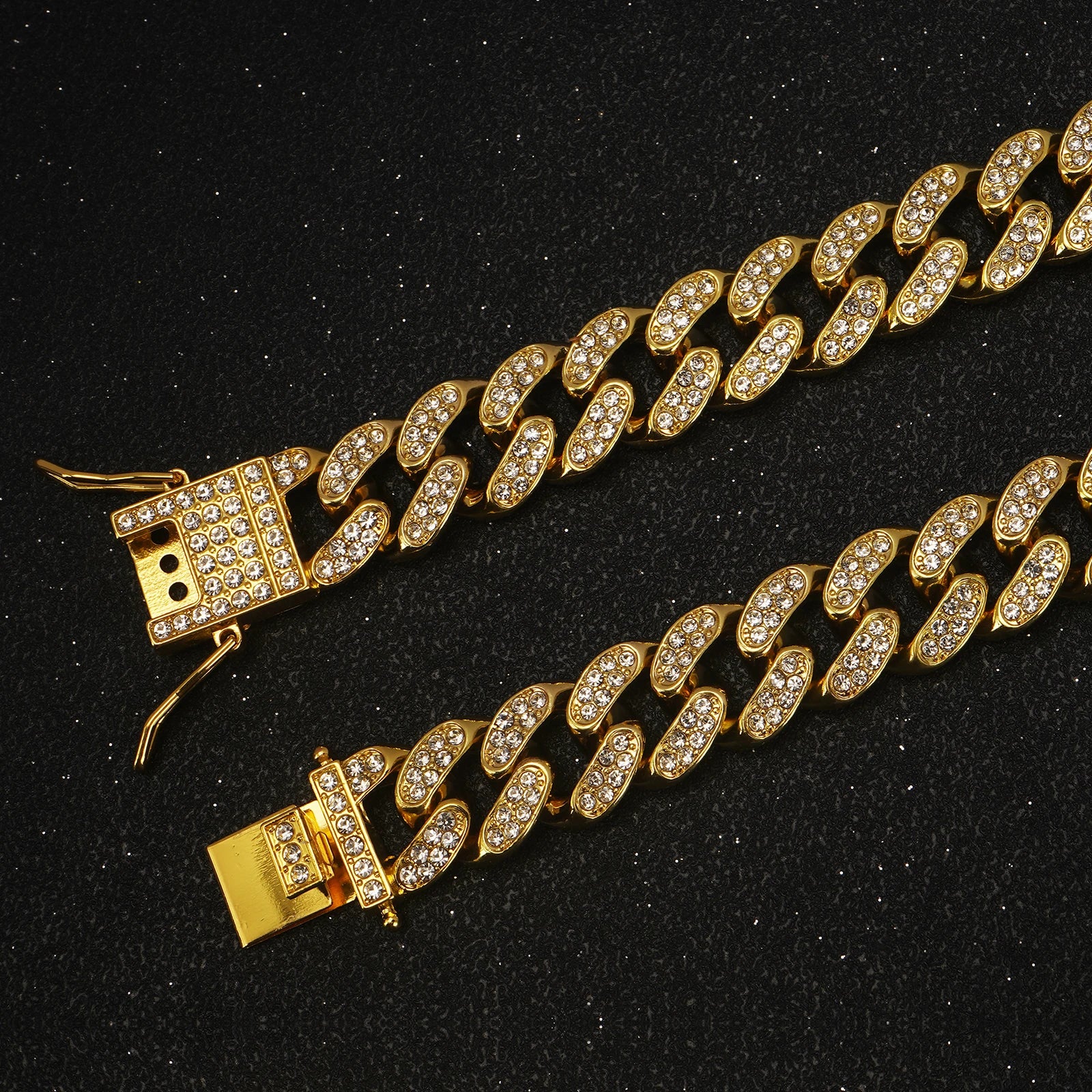 Luxury Diamond Cuban Chain Collar for Dogs and Cats