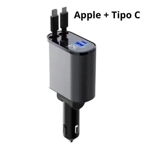 Charger Pro Max – Carregador Automotivo 4 em 1 Turbo 5x Mais Rápido